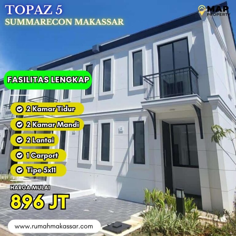 Hunian Modern Terjangkau di Summarecon Mutiara Makassar – Topaz 5