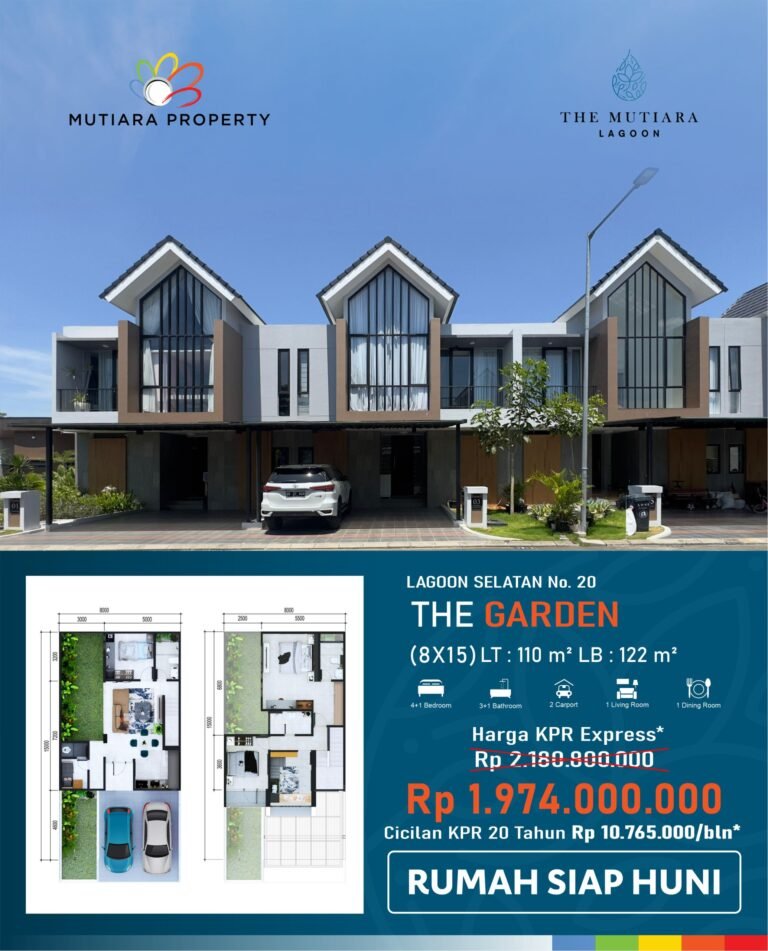 The Garden at The Mutiara Lagoon, Hunian Premium Siap Huni